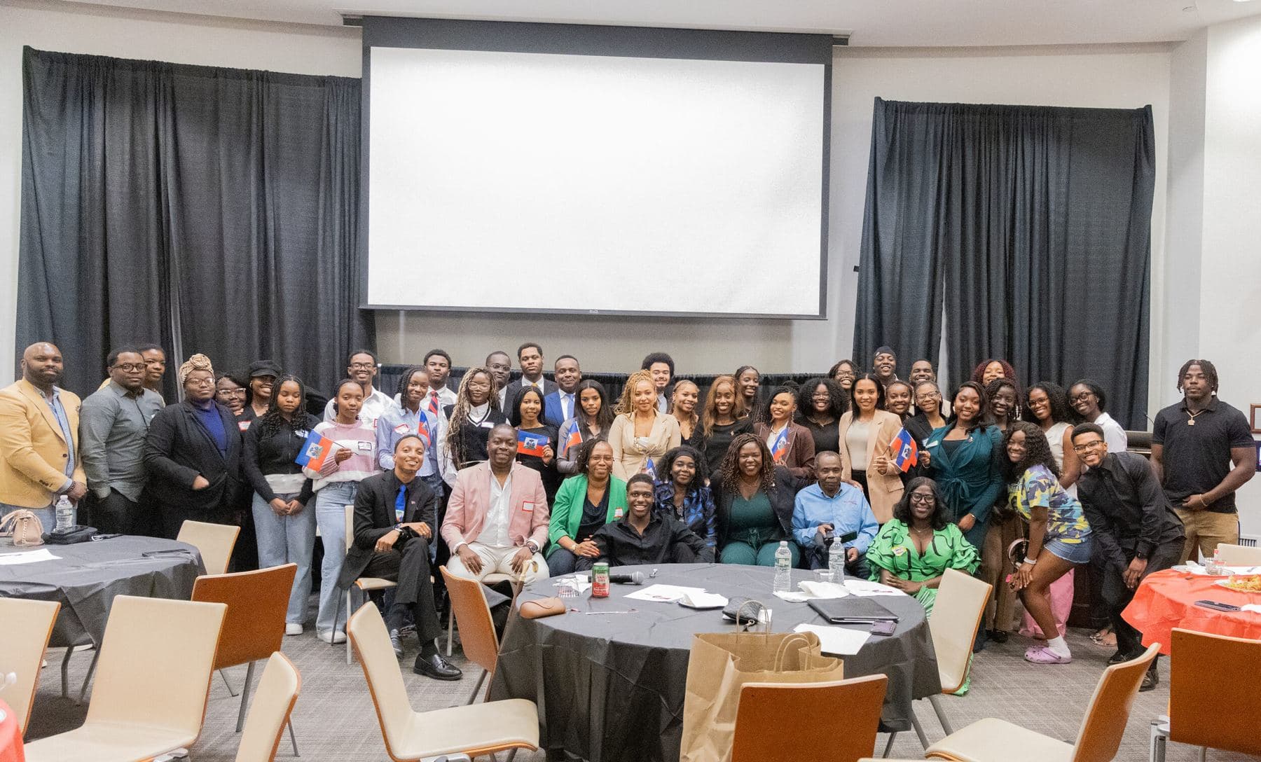 Group photo of students and guests at the 2025 Forum